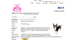 Desktop Screenshot of beautyforashesboutique.com